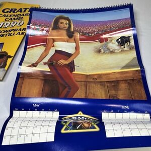 Rare Vintage JOE CAMEL 1990 Cigarette Wall Calendar Tobacco Advertising